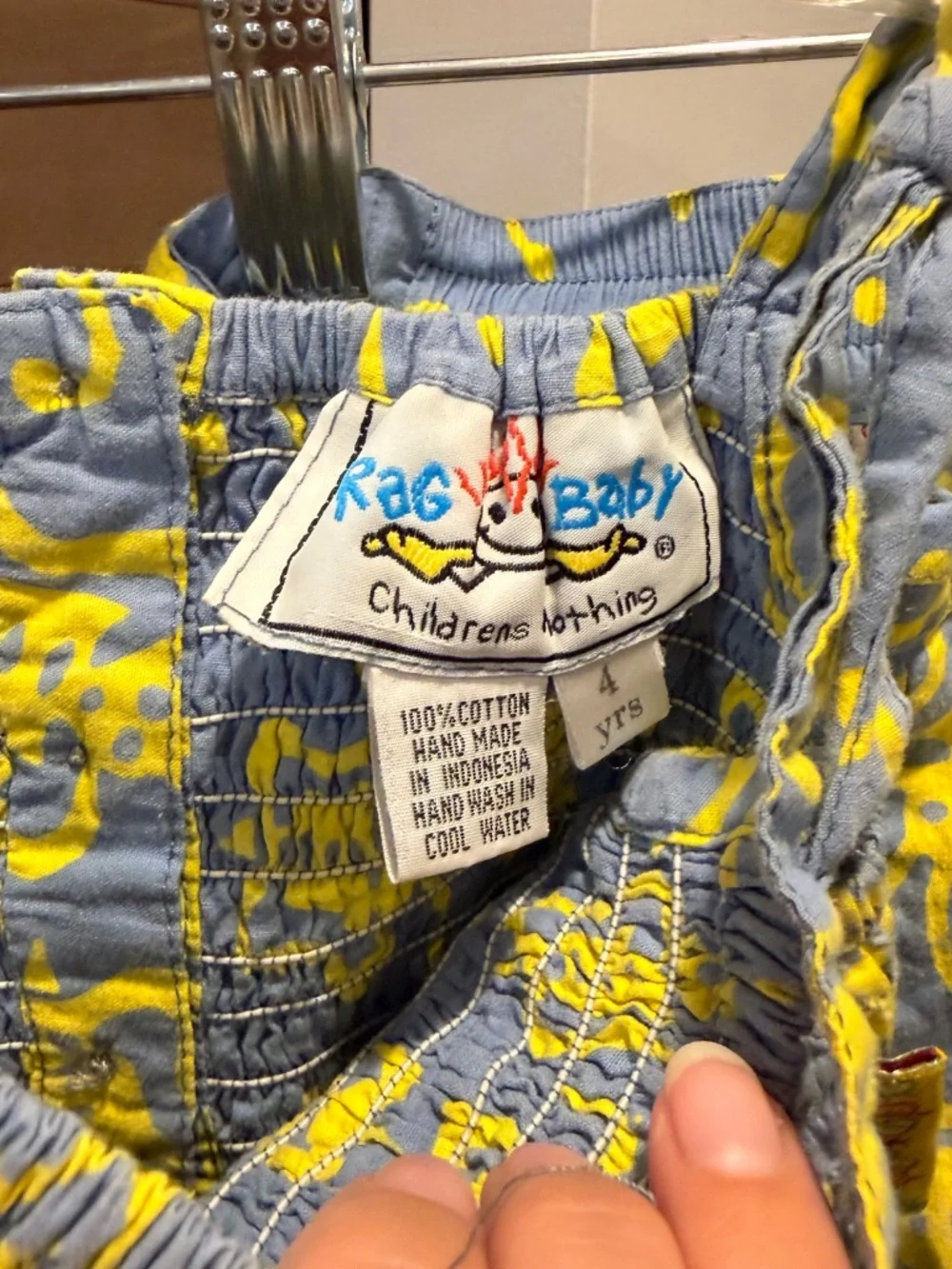 VINTAGE Rag Baby Pant and Tank set - Discontinued Brand - Hippie Child Size 4